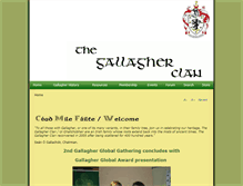 Tablet Screenshot of gallagherclan.org